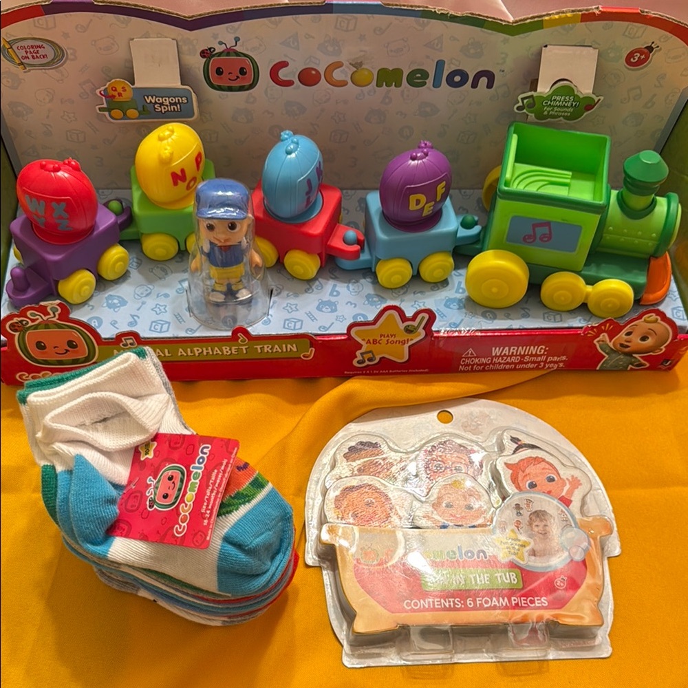 Colorful Alphabet Train Set